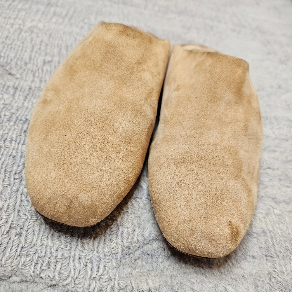 WANT Les Essentiels Beige Suede Slip-Ons - Picture 3 of 12